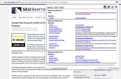 PNG of Example looking at an article by Aaron Bradley on SEO Skeptic